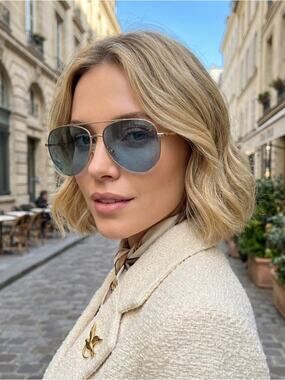 NEW Miu Miu MU61US ZVN6P2 Gold Sunglasses Authentic